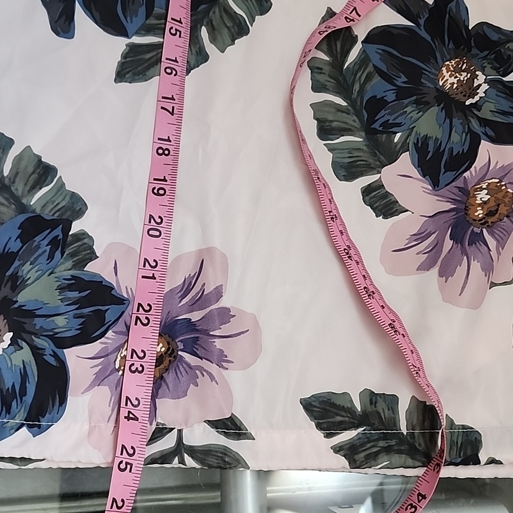 Thread & Supply Tyrell Floral Print Pullover Anorak Jacket Pink Blue SizeL - Picture 10 of 10